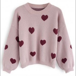 DISO Hear Your Heart Beating Cropped Sweater